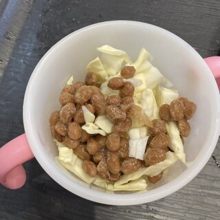 納豆白菜レモン炒め